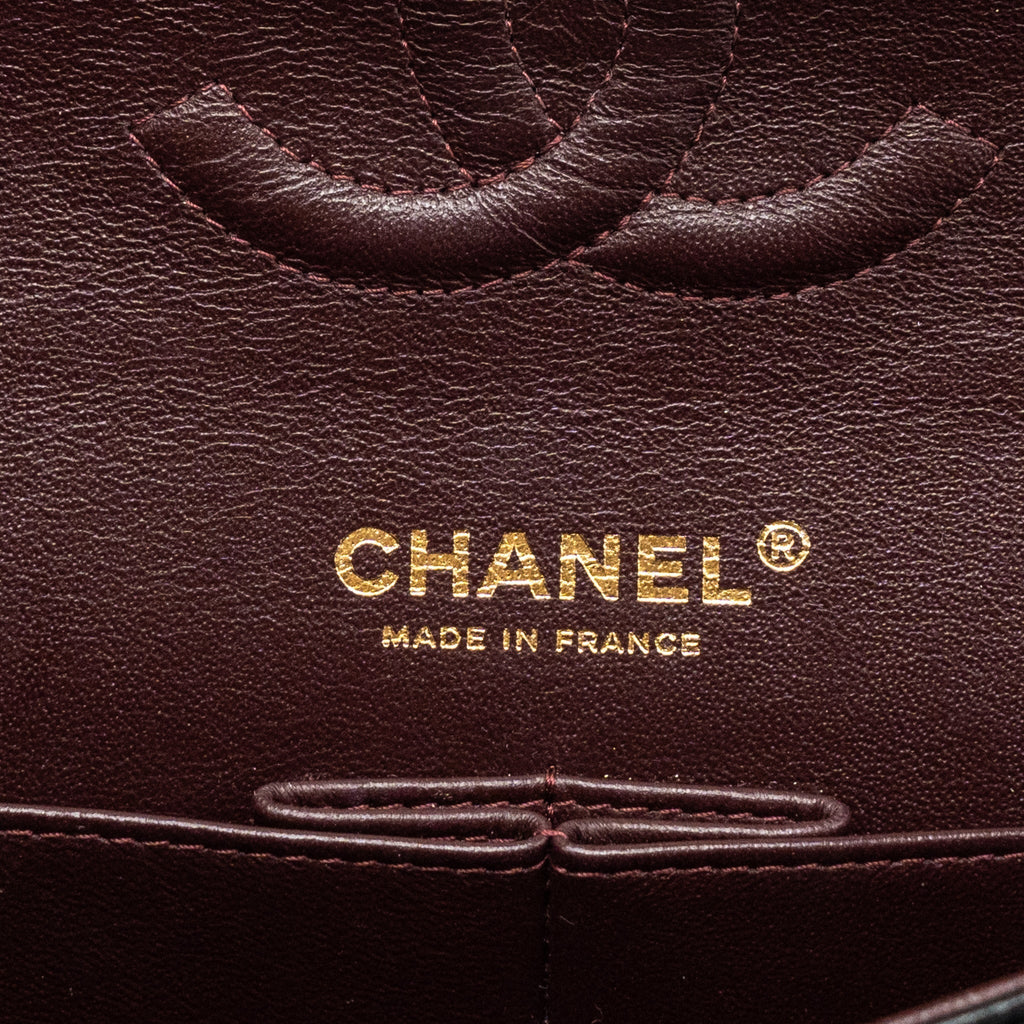 CHANEL MEDIUM CLASSIC FLAP BAG LAMBSKIN BLACK GHW