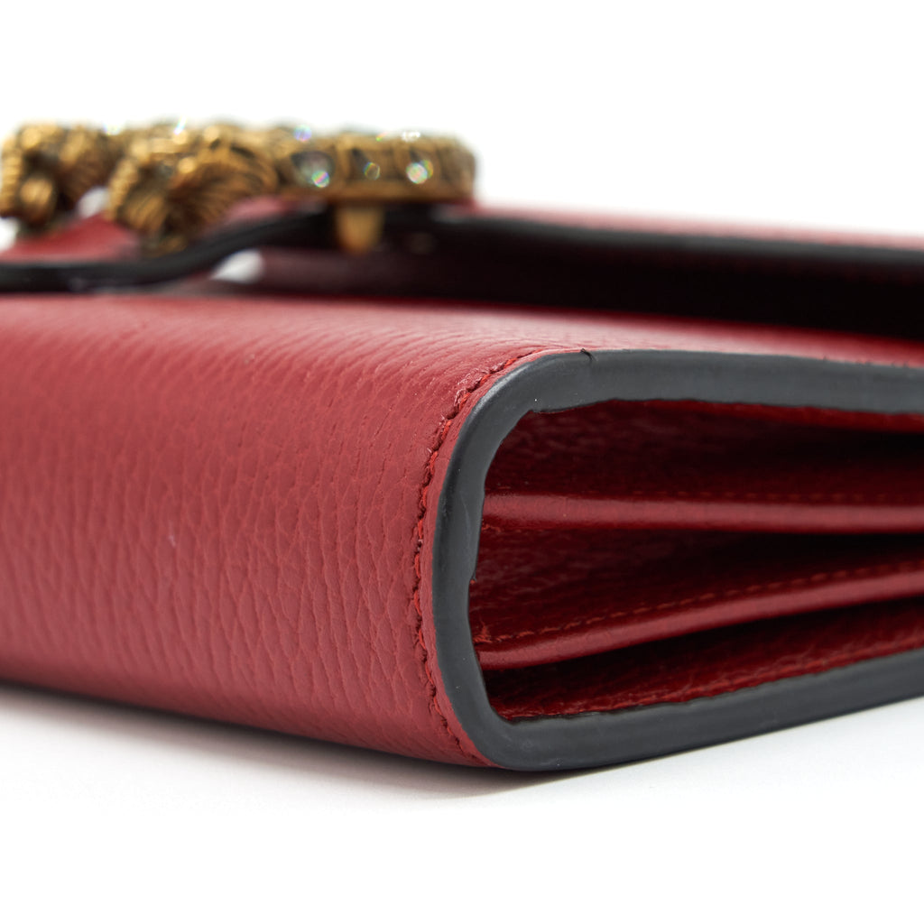 GUCCI DIONYSUS CHAIN WALLET RED