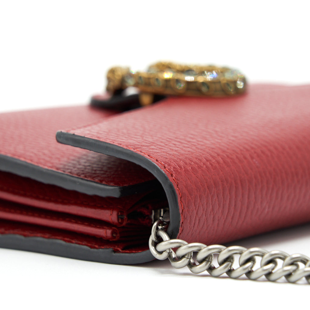 GUCCI DIONYSUS CHAIN WALLET RED