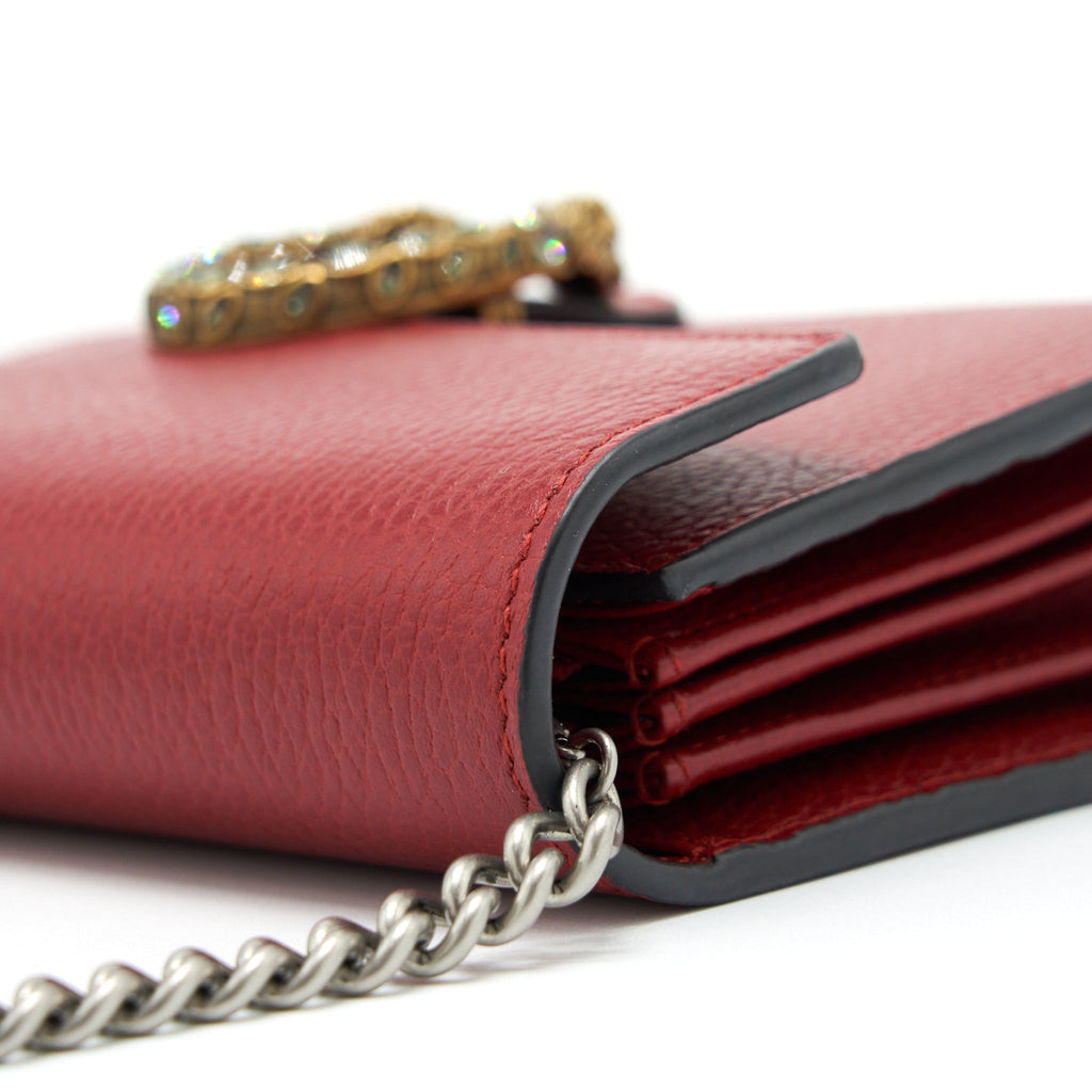 GUCCI DIONYSUS CHAIN WALLET RED