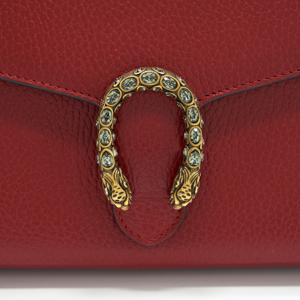 GUCCI DIONYSUS CHAIN WALLET RED