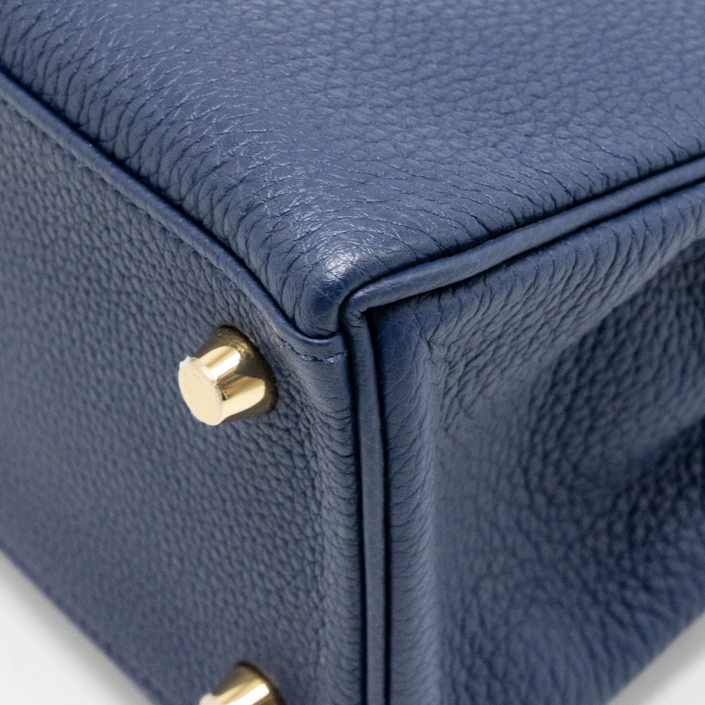 Hermes Kelly 25 Togo Bleu Saphir GHW