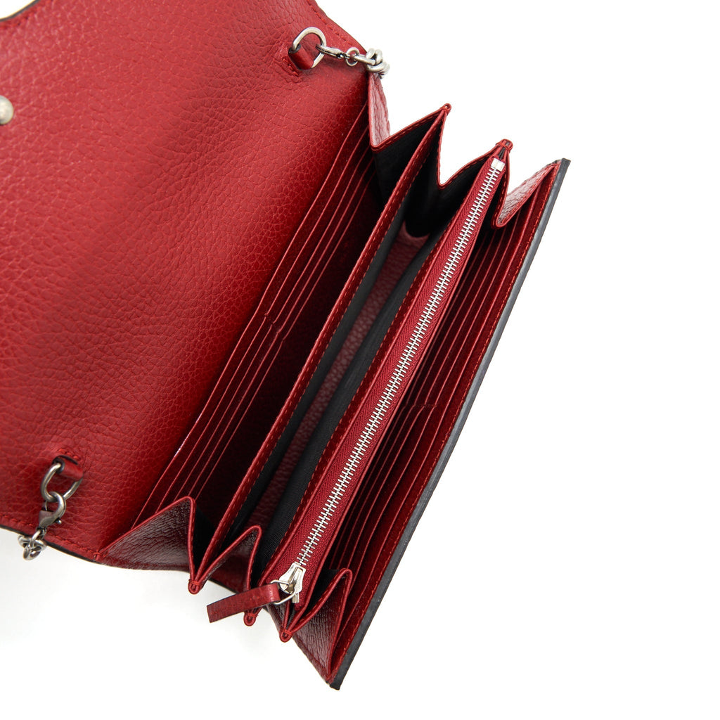 GUCCI DIONYSUS CHAIN WALLET RED