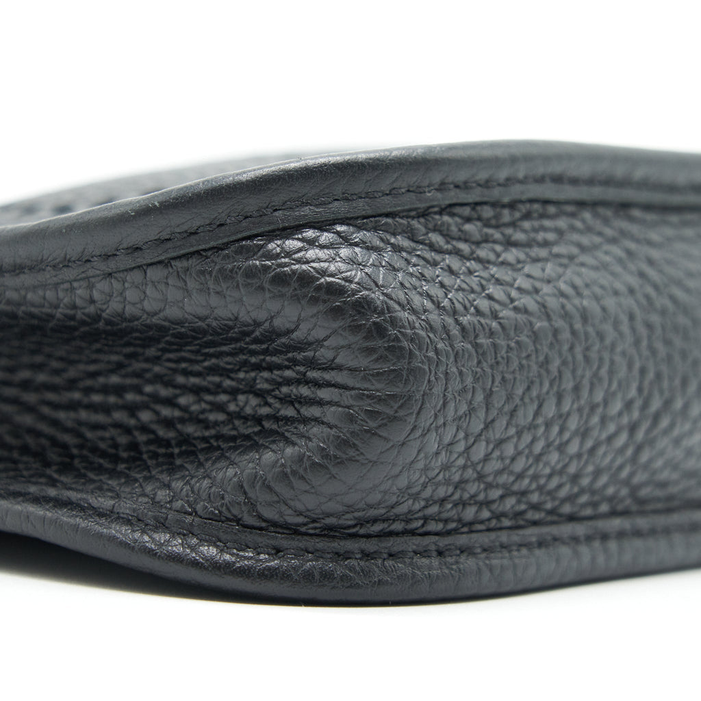 Hermes mini Evelyne black SHW