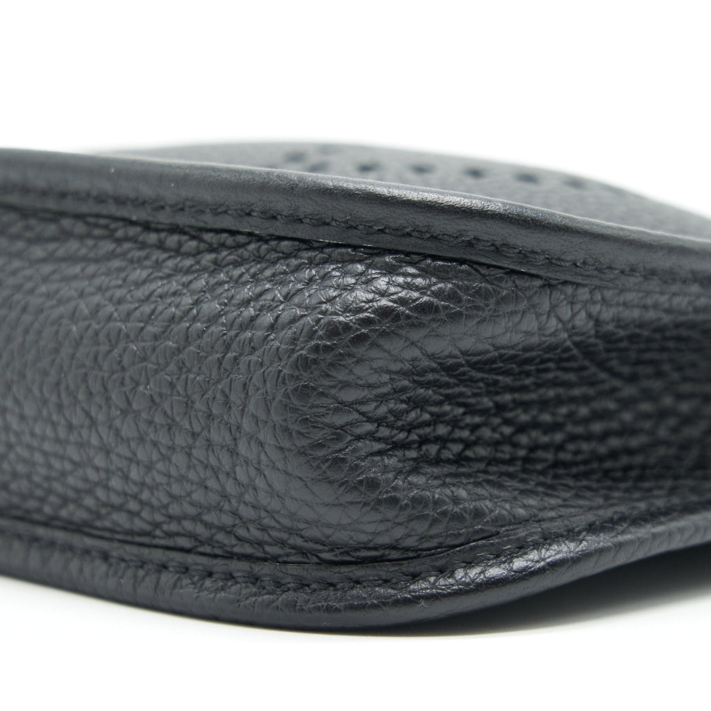 Hermes mini Evelyne black SHW