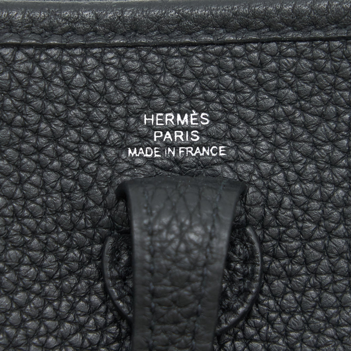 Hermes mini Evelyne black SHW