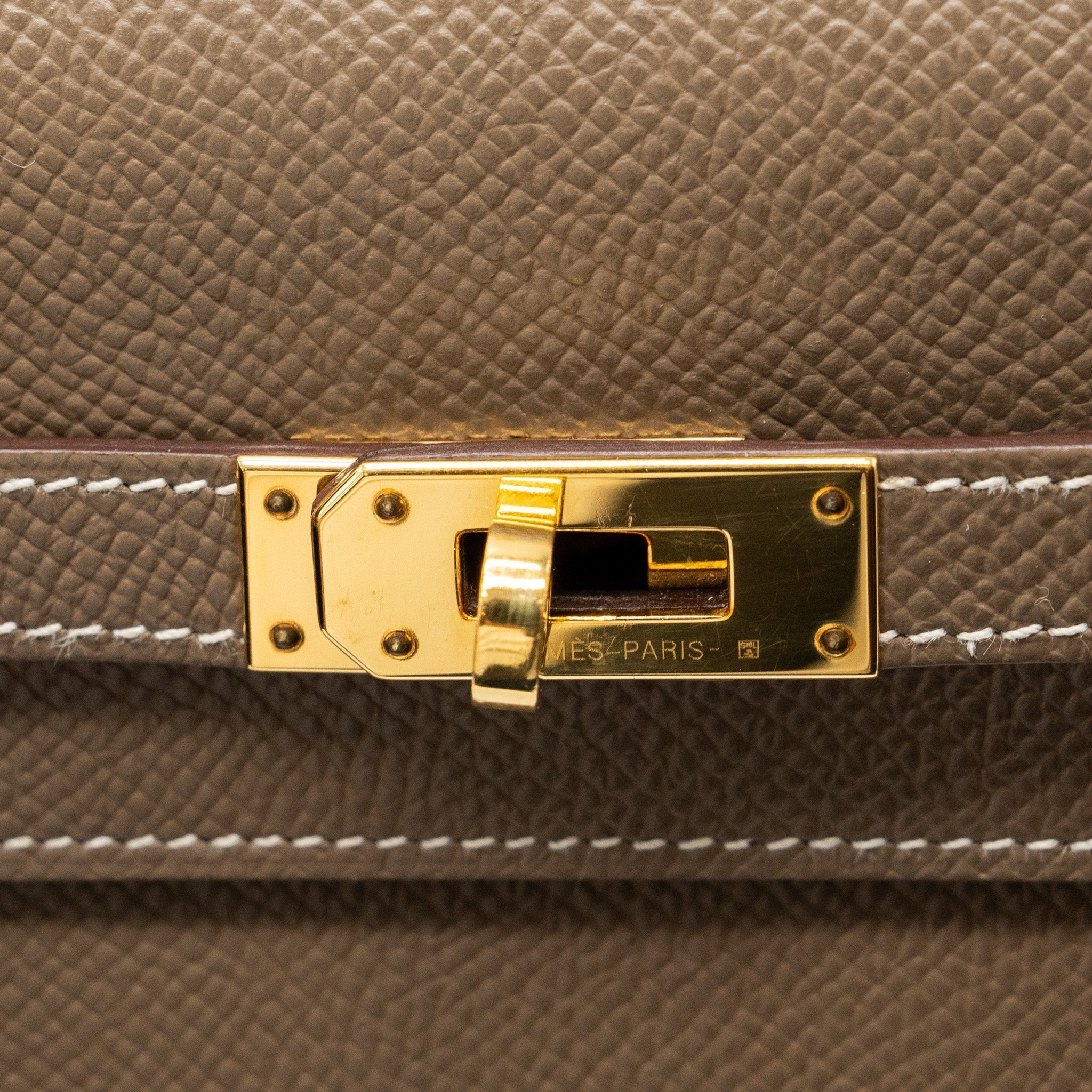HERMES CLASSIC KELLY TO GO EPSOM ETOUPE GHW