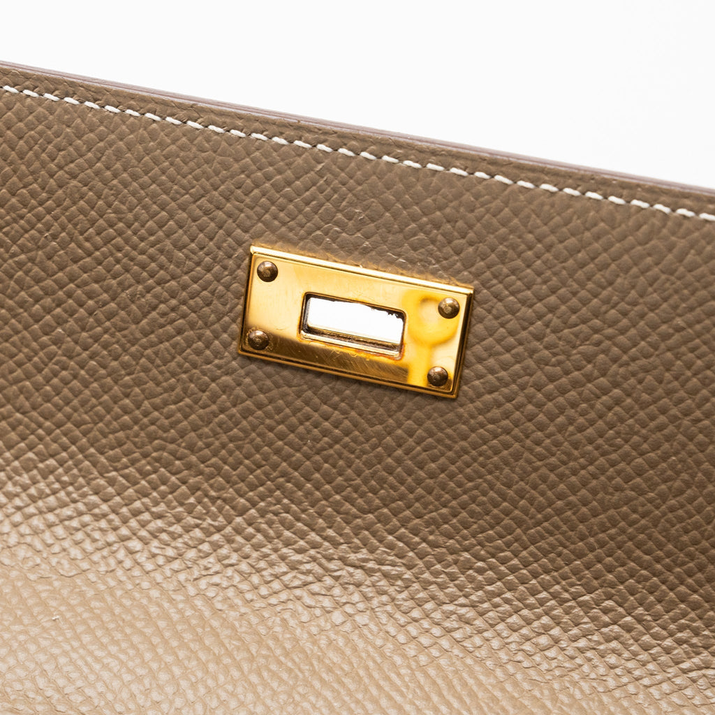HERMES CLASSIC KELLY TO GO EPSOM ETOUPE GHW