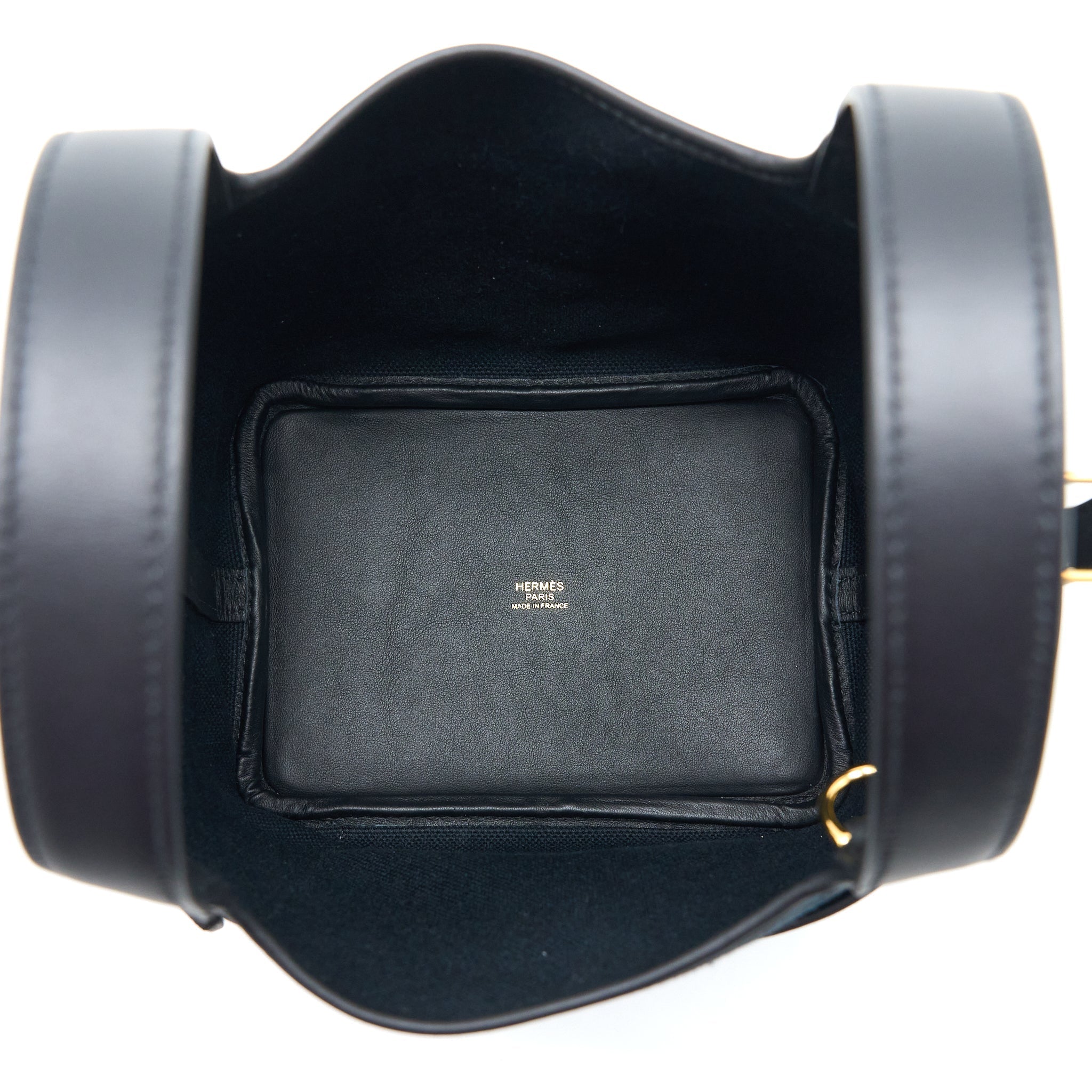 HERMES CARGO PICOTIN 18 POCKET BAG CANVAS/SWIFT BLACK GHW