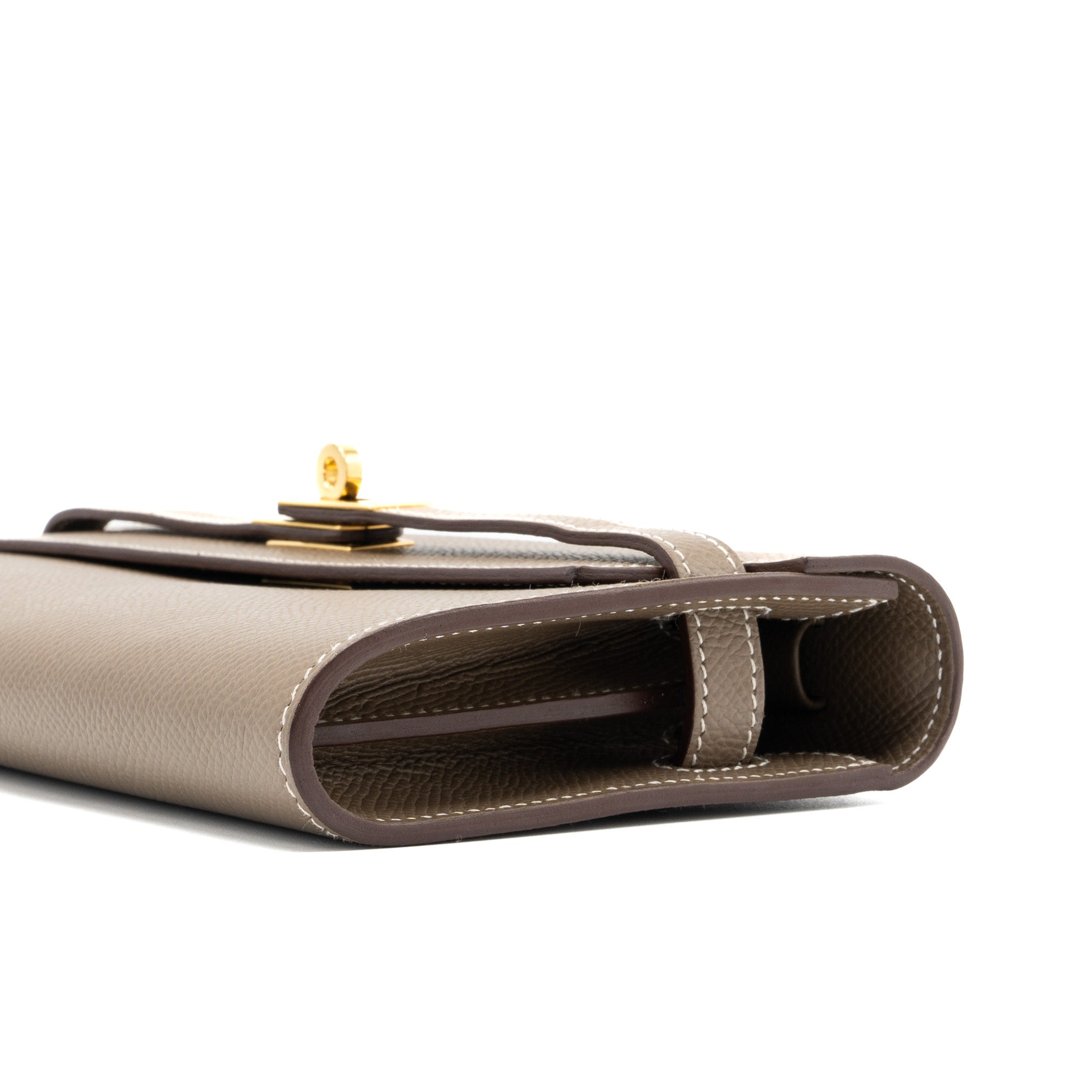 HERMES CLASSIC KELLY TO GO EPSOM ETOUPE GHW