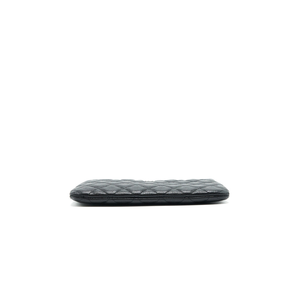 CHANEL COIN POUCH CAVIAR LEATHER BLACK