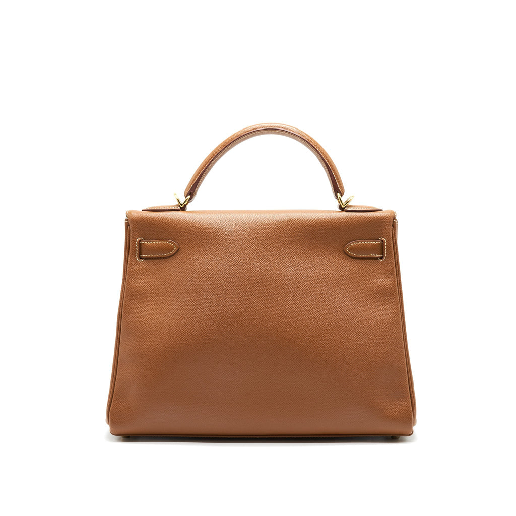 HERMES KELLY 32 GOLD EPSOM GHW