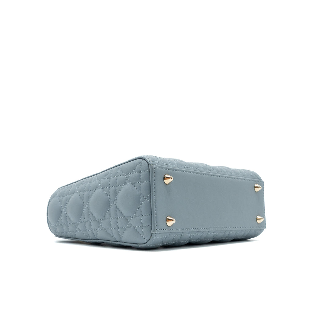 DIOR MY ABC SMALL LADY DIOR LAMBSKIN LIGHT BLUE LGHW