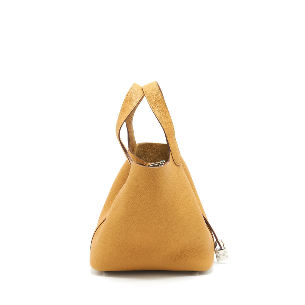 HERMES PICOTIN 18 LOCK BAG TAURILLON MAURICE SESAME SHW