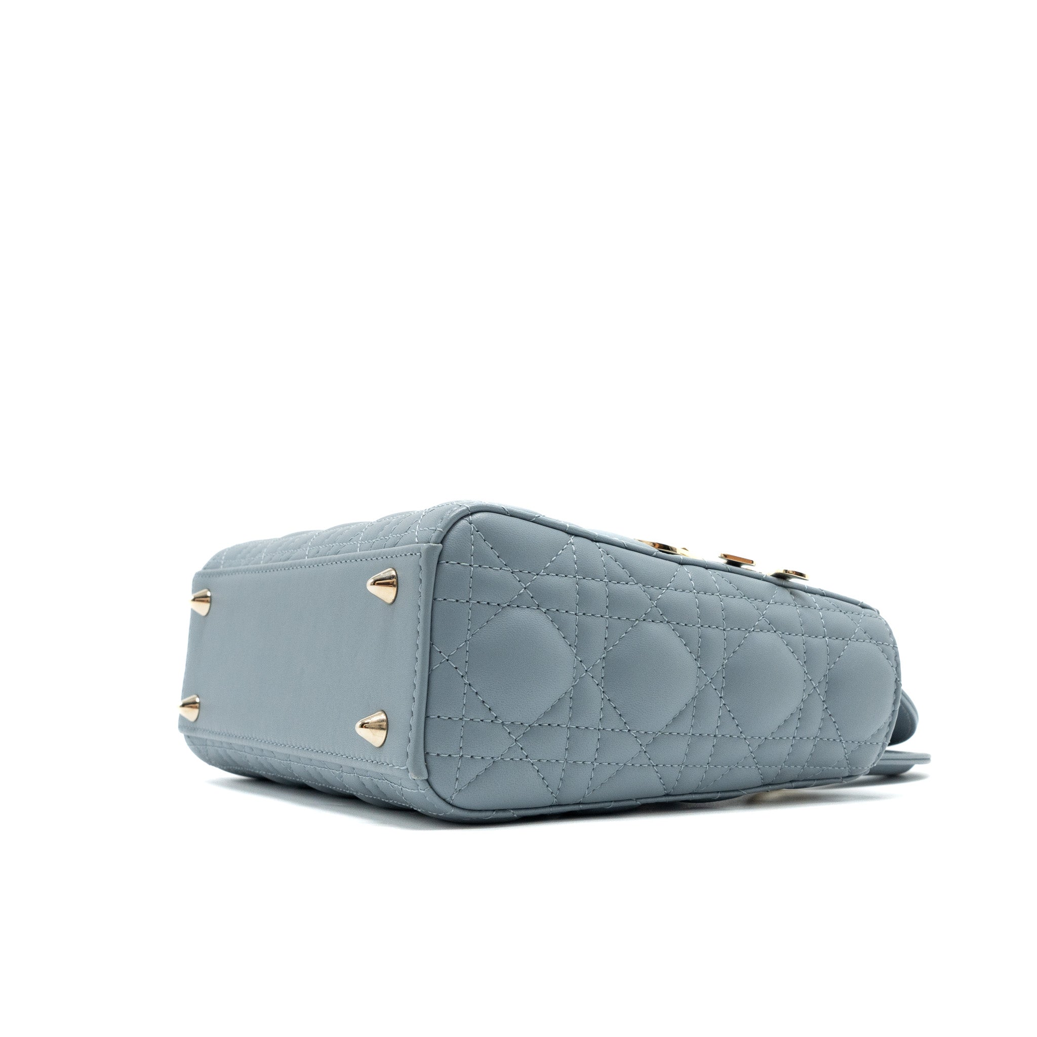 DIOR MY ABC SMALL LADY DIOR LAMBSKIN LIGHT BLUE LGHW