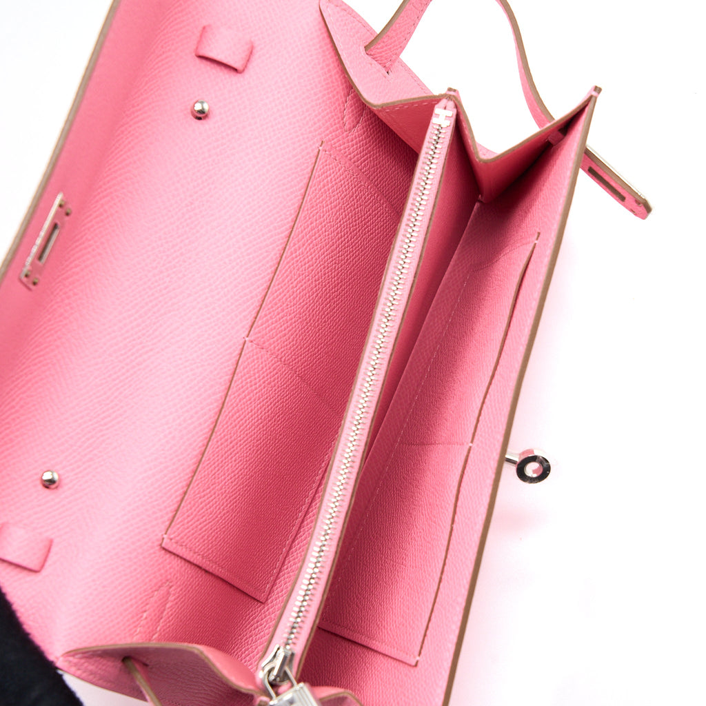 Hermes Kelly To Go Epsom 1Q Rose Confetti SHW