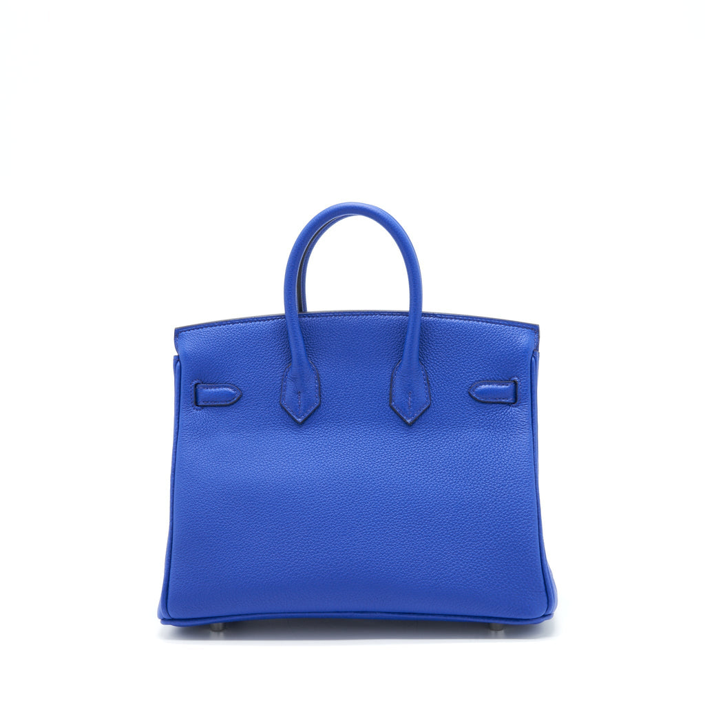 HERMES BIRKIN 25 TOGO LEATHER BLUE ROYAL / CAPUCHINS WITH SHW