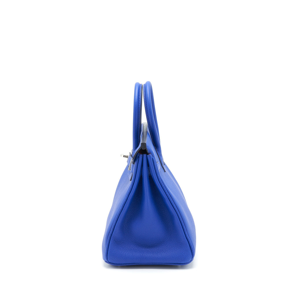 HERMES BIRKIN 25 TOGO LEATHER BLUE ROYAL / CAPUCHINS WITH SHW