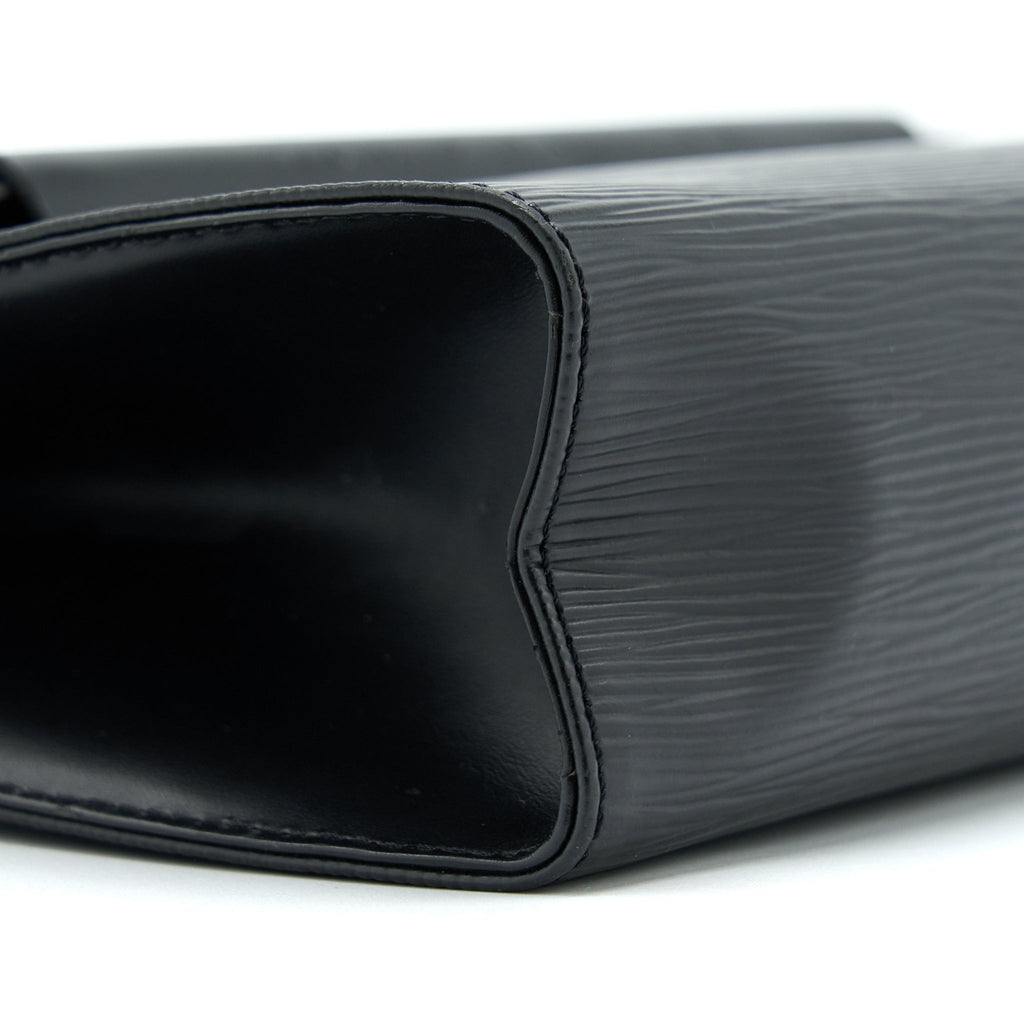 LOUIS VUITTON VINTAGE SHOULDER BAG EPI BLACK