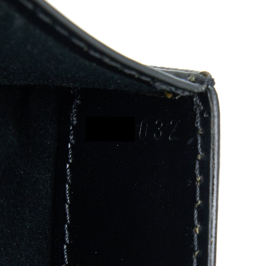 LOUIS VUITTON VINTAGE SHOULDER BAG EPI BLACK