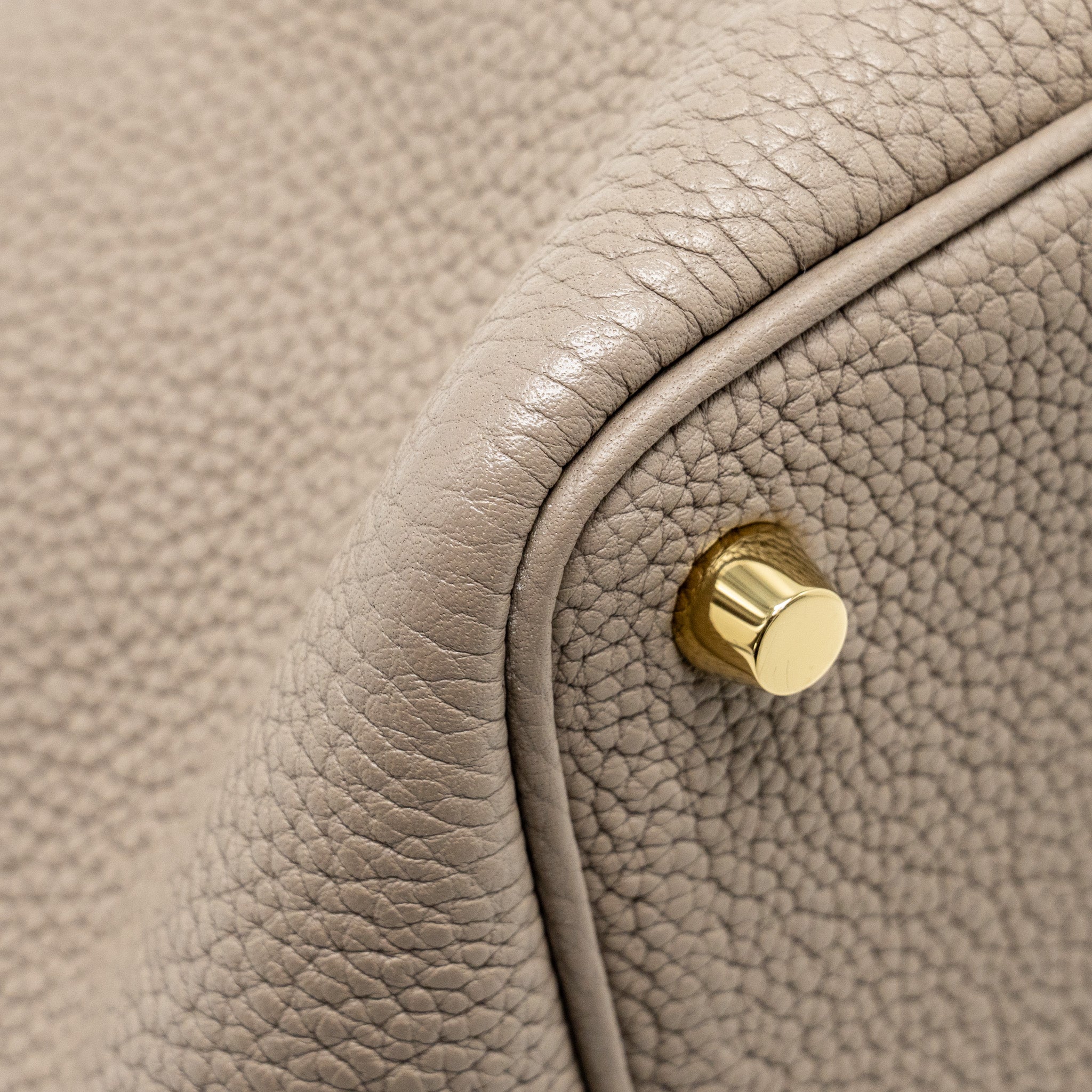 HERMES PICOTIN 18 LOCK BAG TAURILLON MAURICE GRIS ASPHALTE GHW