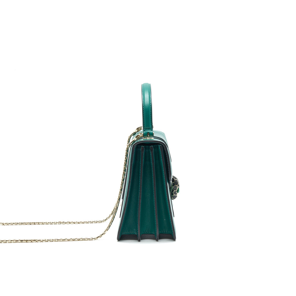 BVLGARI SERPENTI FOREVER CROSSBODY BAG GREEN