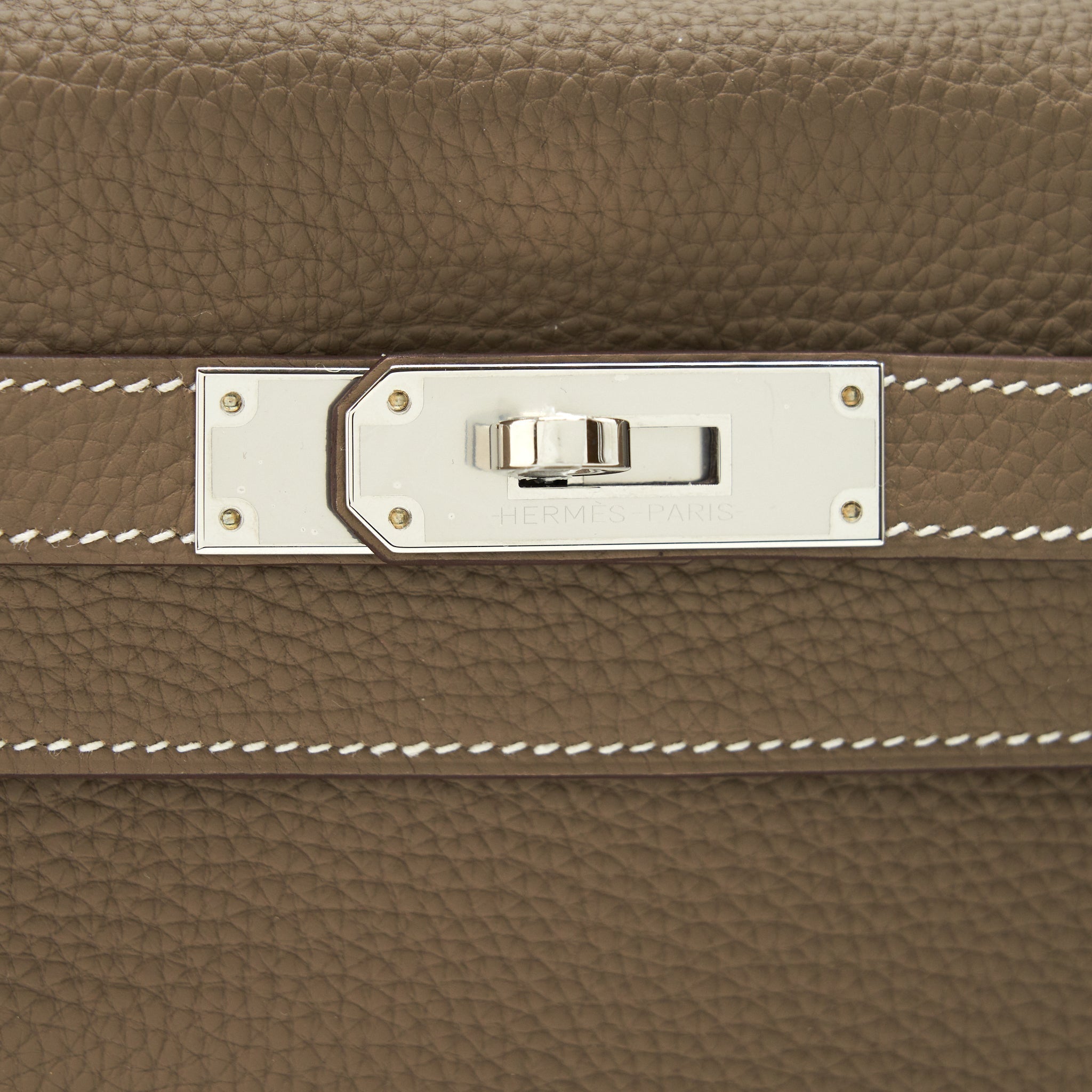 HERMES KELLY 28 TOGO LEATHER ETOUPE SHW