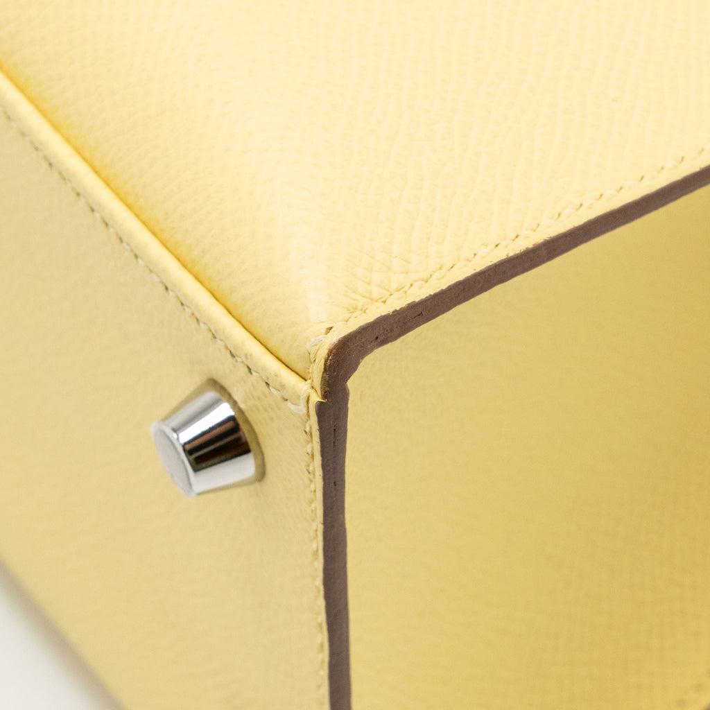 HERMES KELLY 25 EPSOM JAUNE POUSSIN SHW