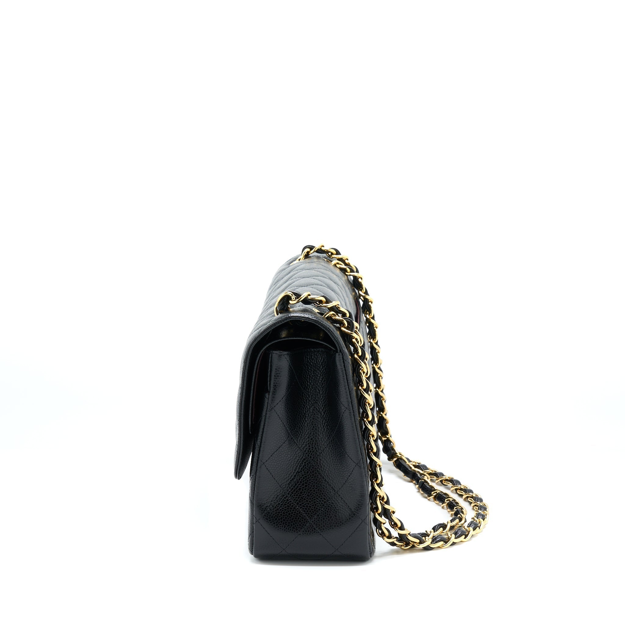 CHANEL CLASSIC JUMBO FLAP BAG CAVIAR BLACK GHW