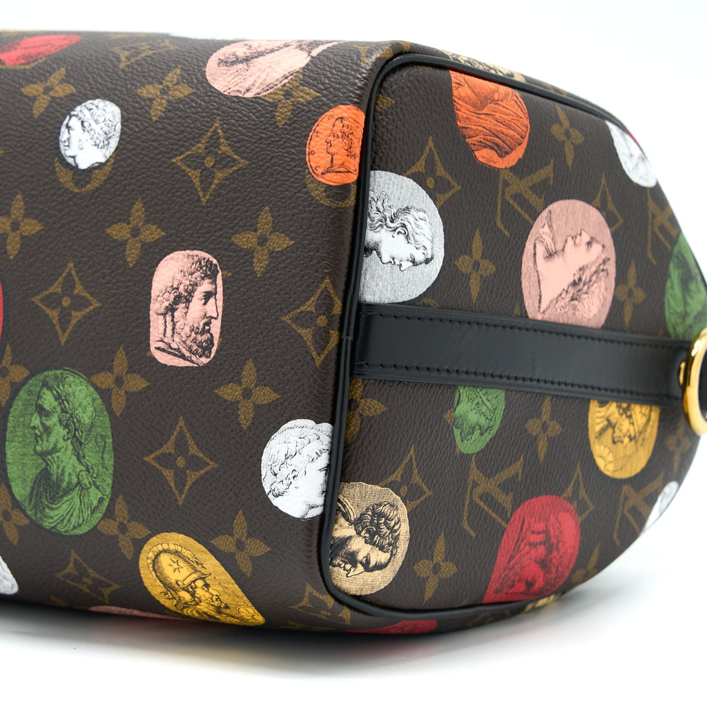 LOUIS VUITTON X FORNASETTI SPEEDY BANDOULIERE 25 MULTICOLOUR MONOGNRAM CANVAS GHW (NEW VERSION)