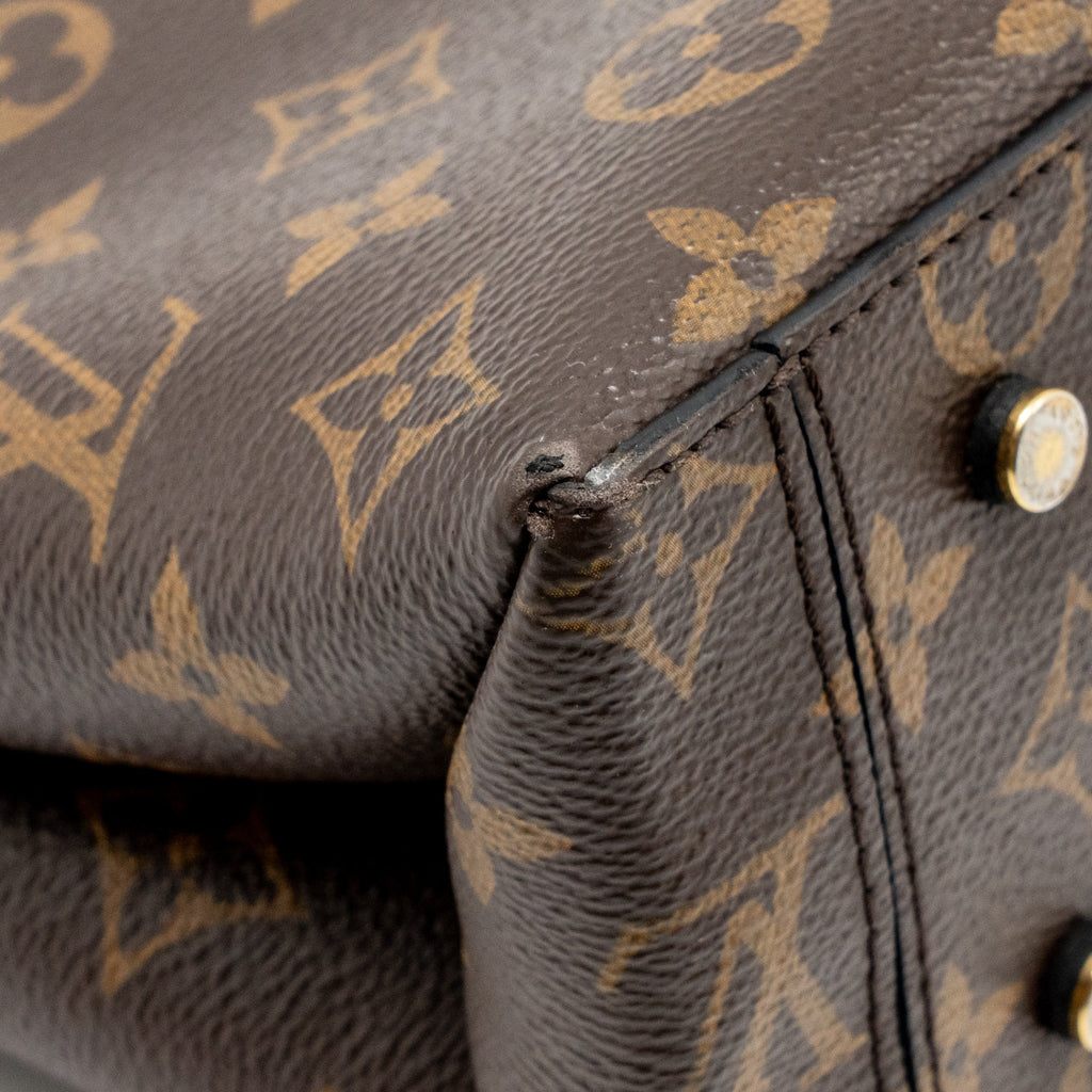 LOUIS VUITTON ONE HANDLE MM MONOGRAM CANVAS/ LEATHER BLACK GHW