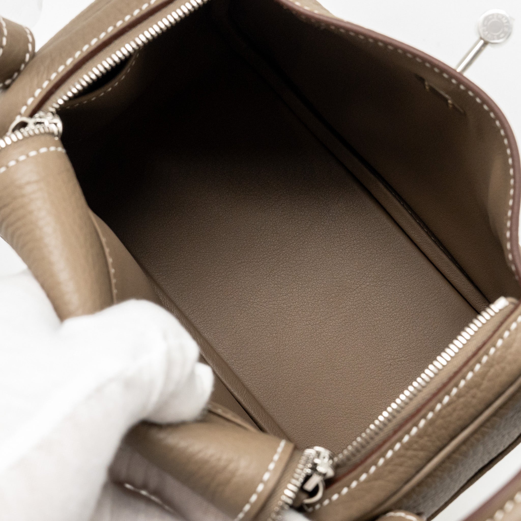 HERMES MINI LINDY II CLEMENCE ETOUPE SHW