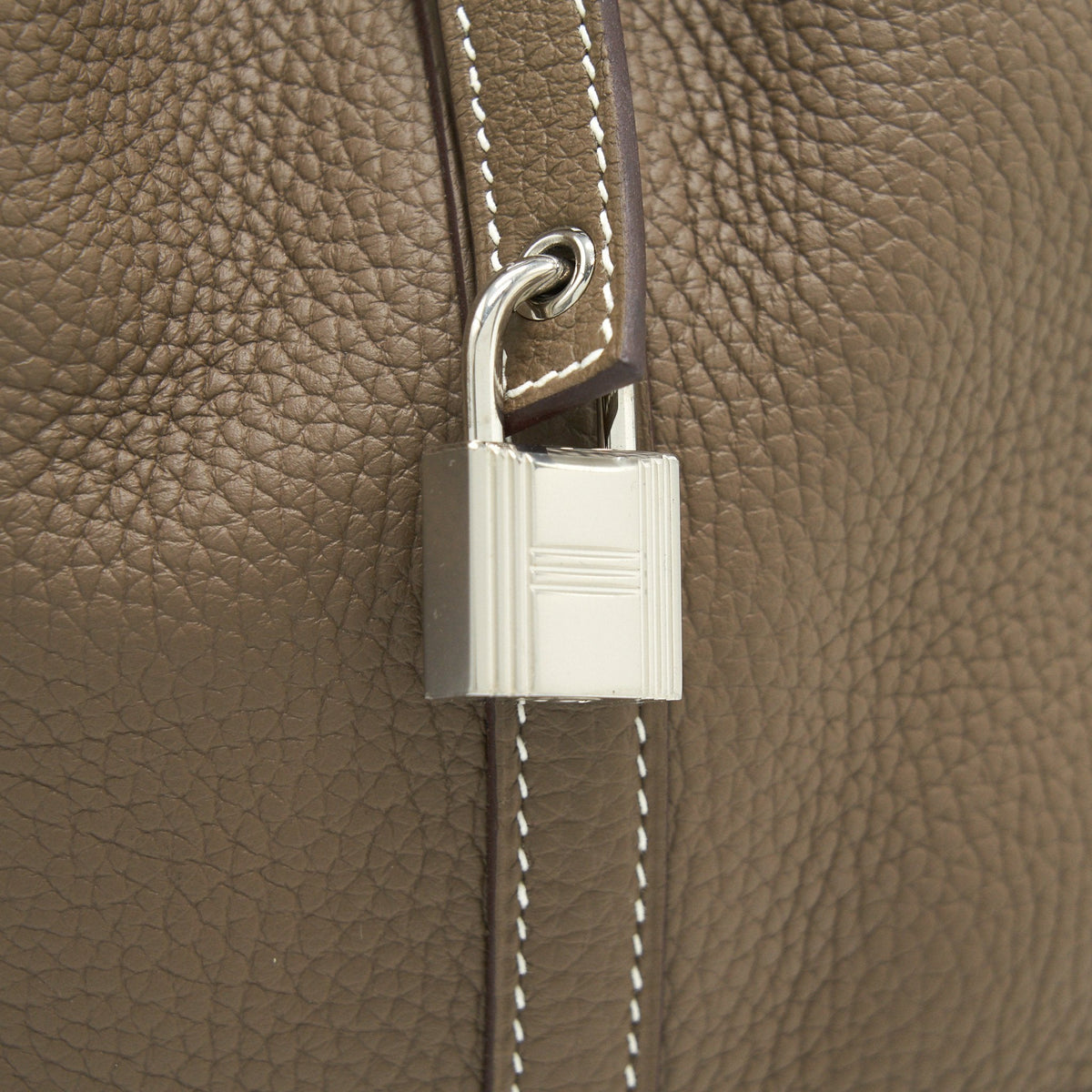 Hermes Picotin 22 Lock Bag Etoupe SHW