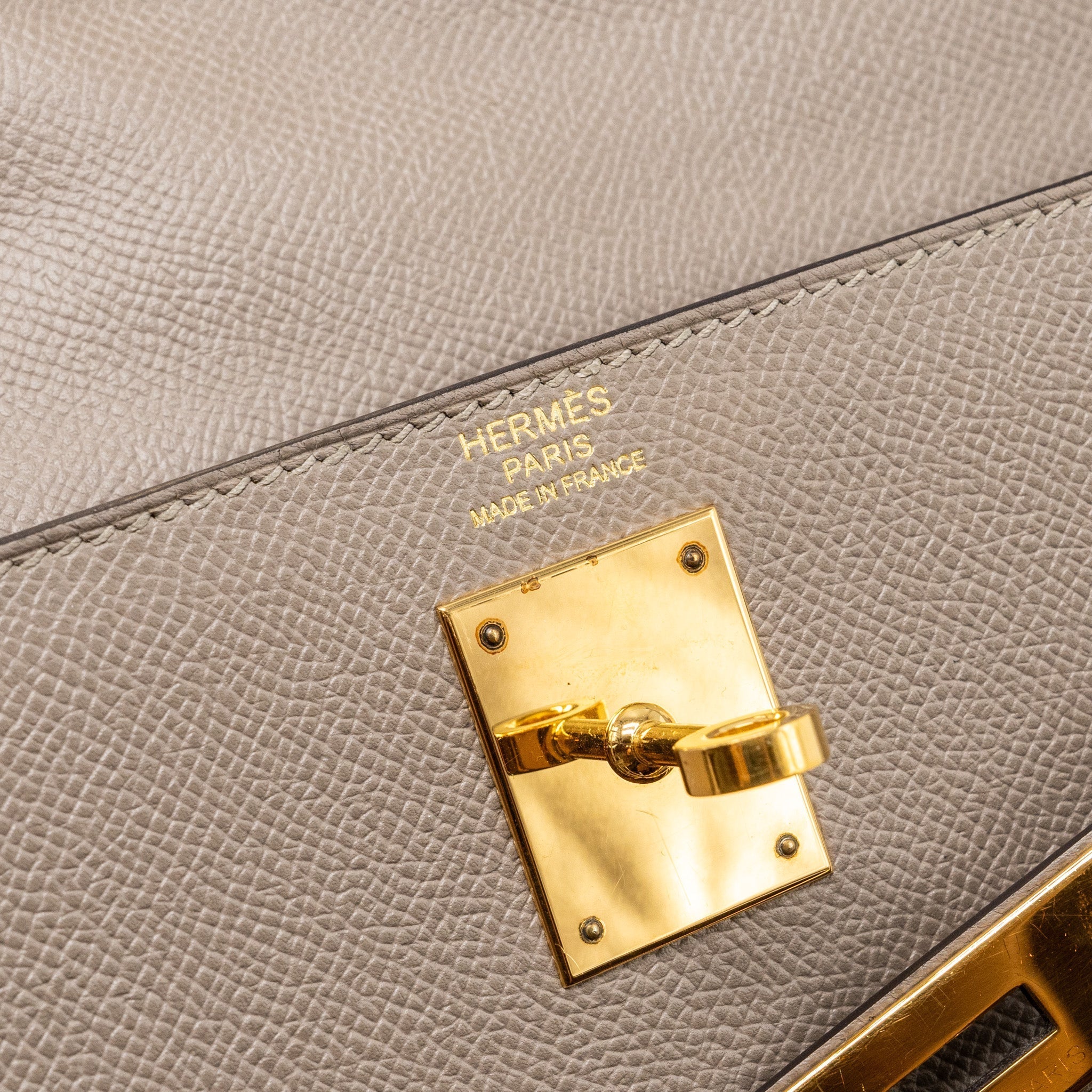 HERMES KELLY 32 EPSOM M8 GRIS ASPHALTE GHW