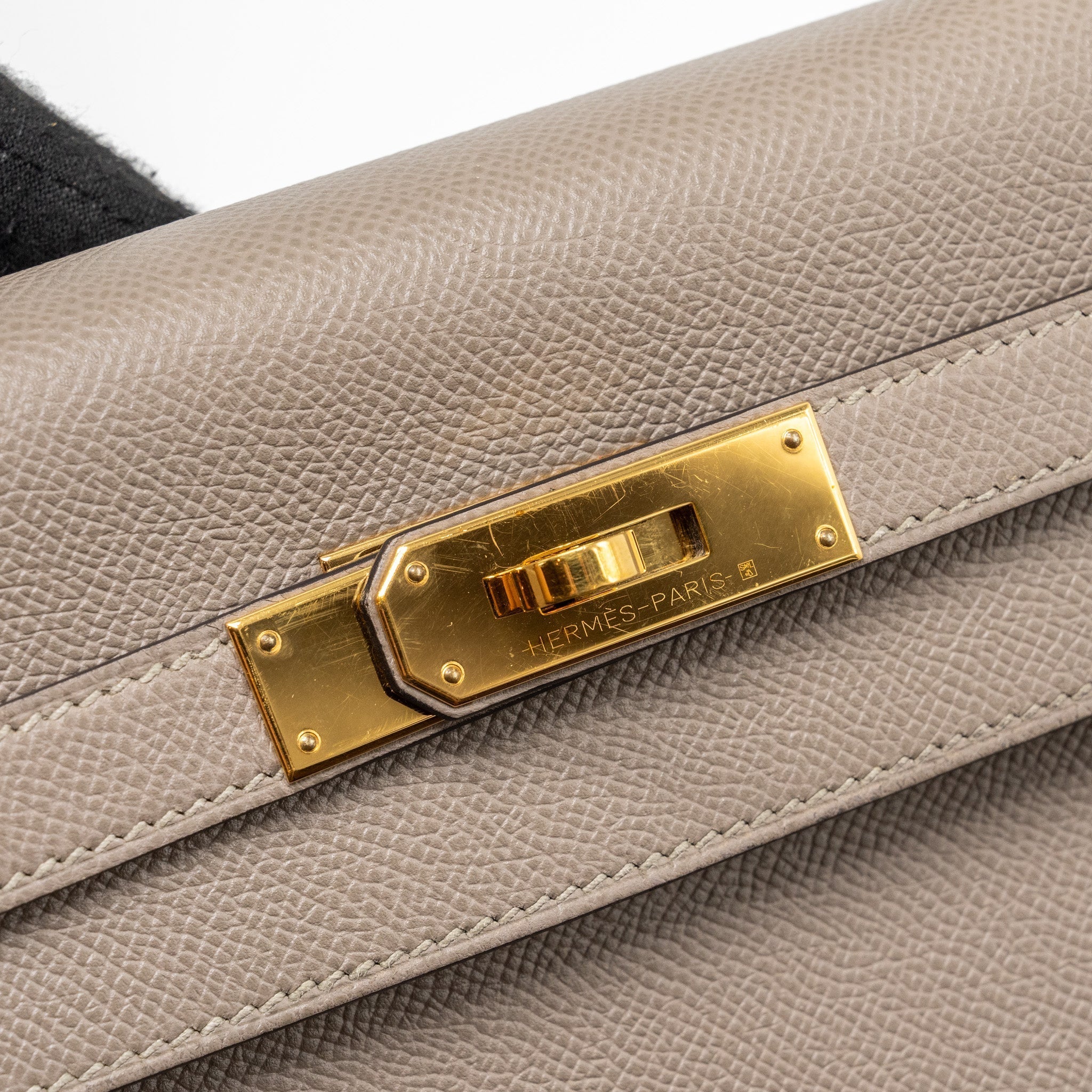 HERMES KELLY 32 EPSOM M8 GRIS ASPHALTE GHW