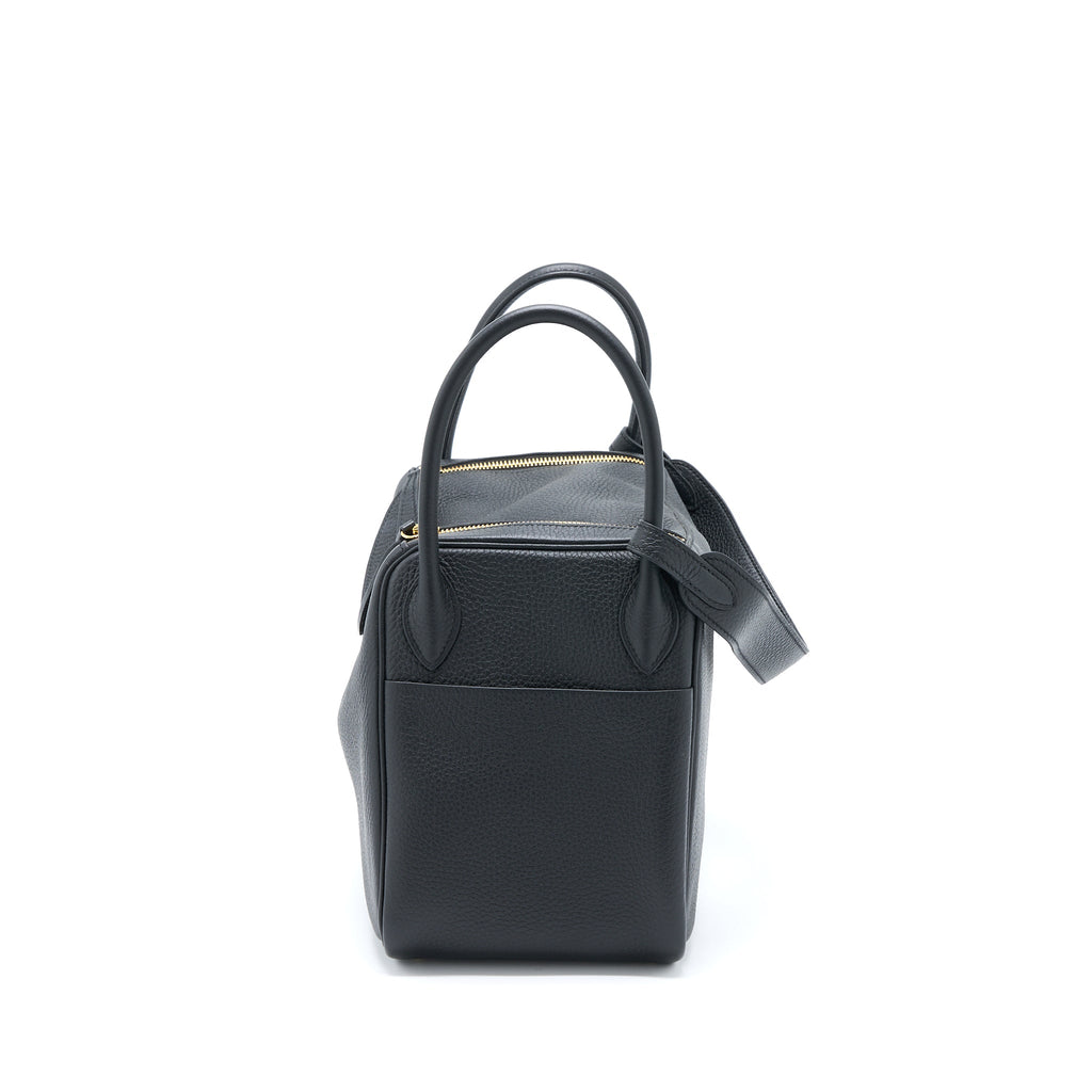 Hermes Lindy 30 Clemence Black GHW