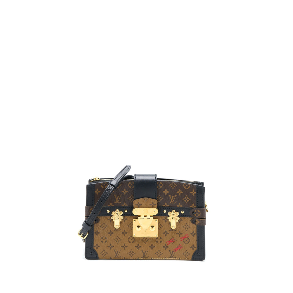LOUIS VUITTON TRUNK CLUTCH MONOGRAM REVERSE CANVAS GHW