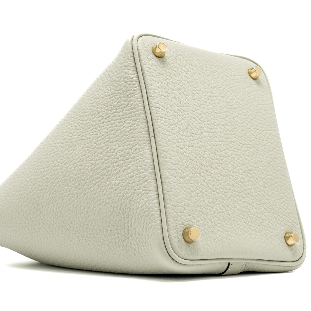 HERMES PICOTIN 18 LOCK BAG CLEMENCE GRIS NEVE GHW