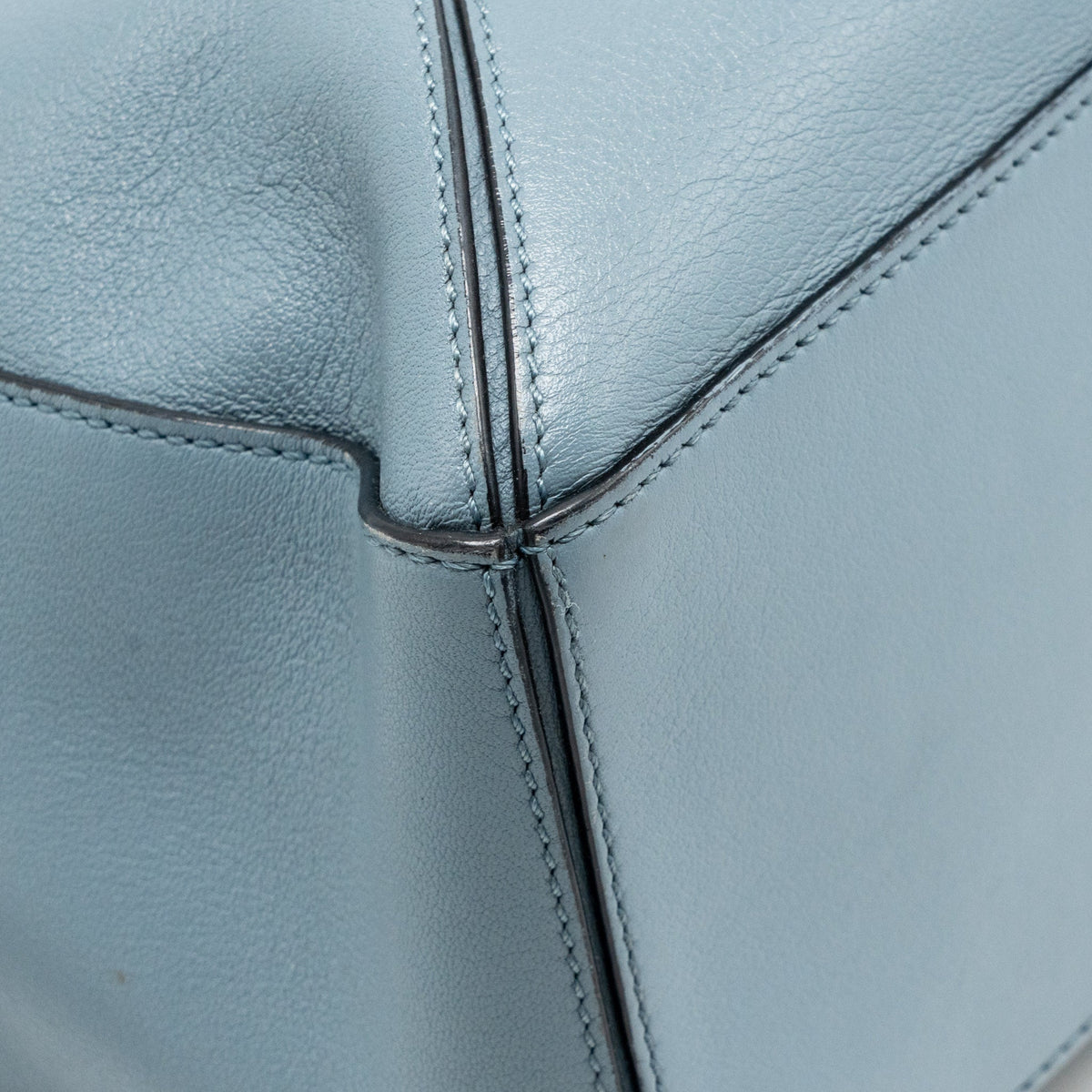 Loewe Small Puzzle Bag Calfskin Stone Blue SHW