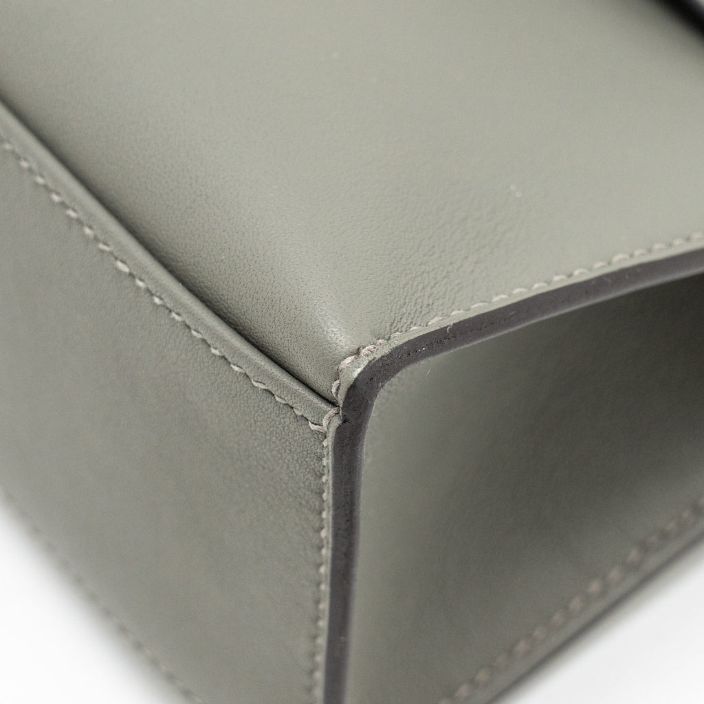 HERMES KELLY POCHETTE SWIFT GRIS MEYER GHW