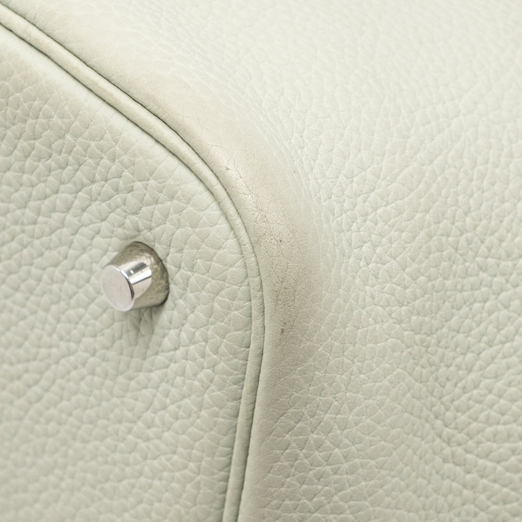 HERMES PICOTIN 22 LOCK BAG CLEMENCE GRIS NEVE SHW