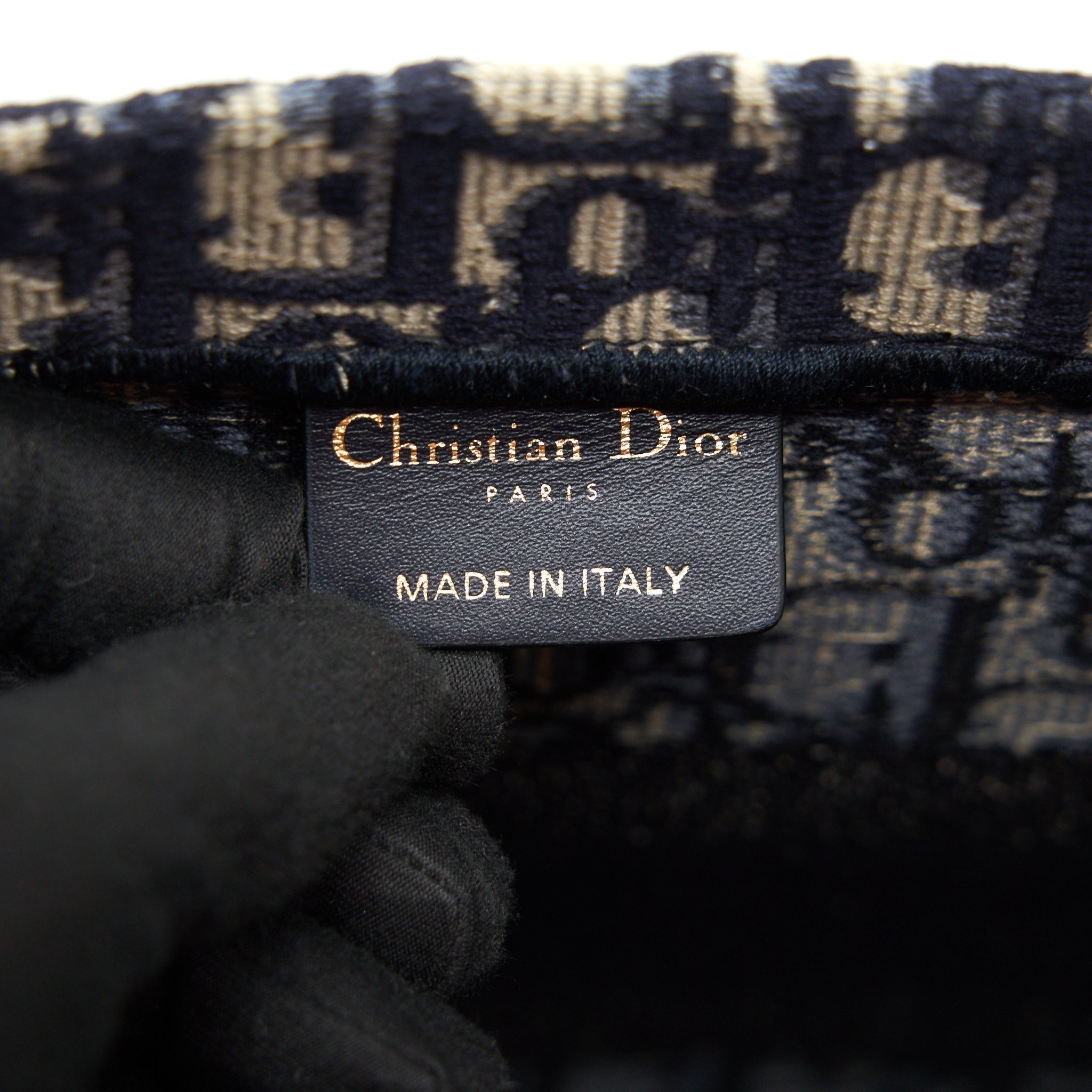 DIOR SMALL BOOKTOTE BAG BLUE OBLIQUE EMBROIDERY