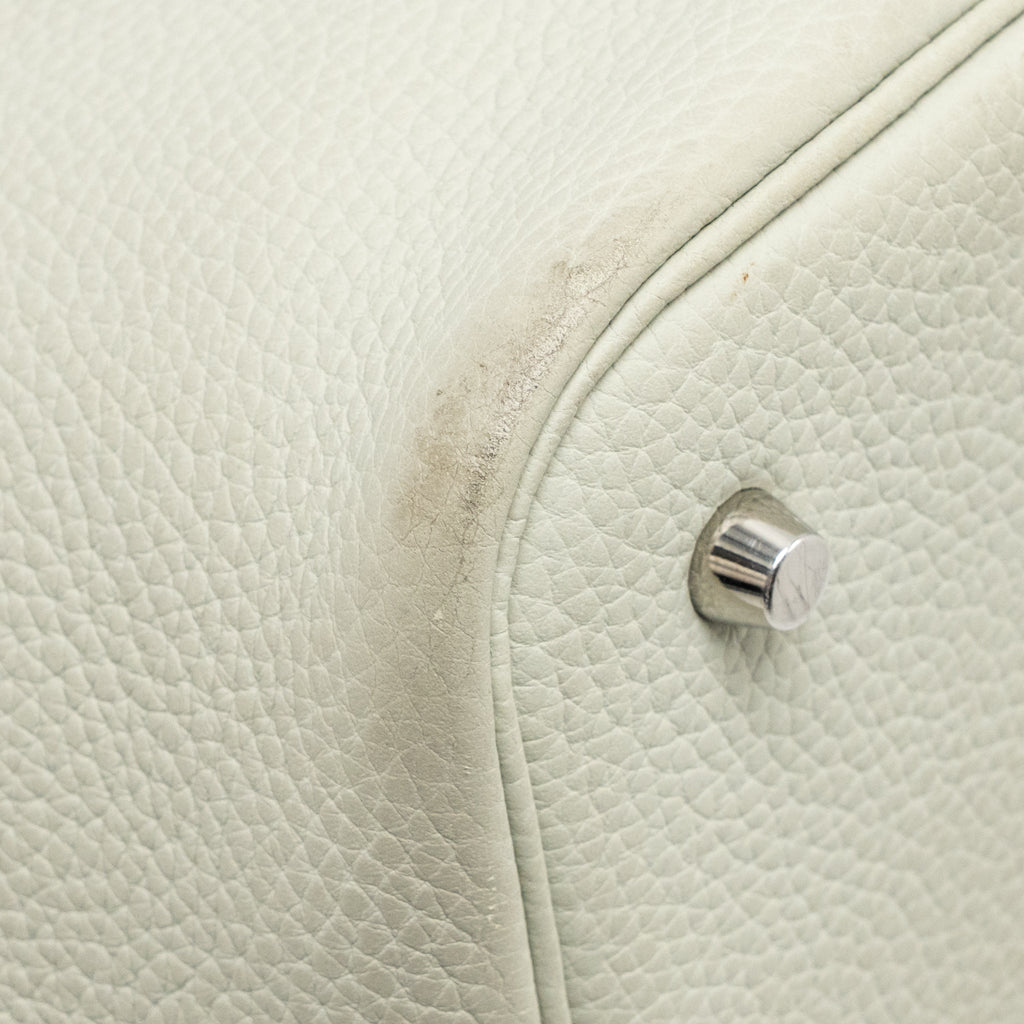 HERMES PICOTIN 22 LOCK BAG CLEMENCE GRIS NEVE SHW