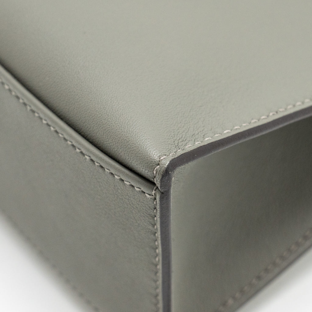 HERMES KELLY POCHETTE SWIFT GRIS MEYER GHW