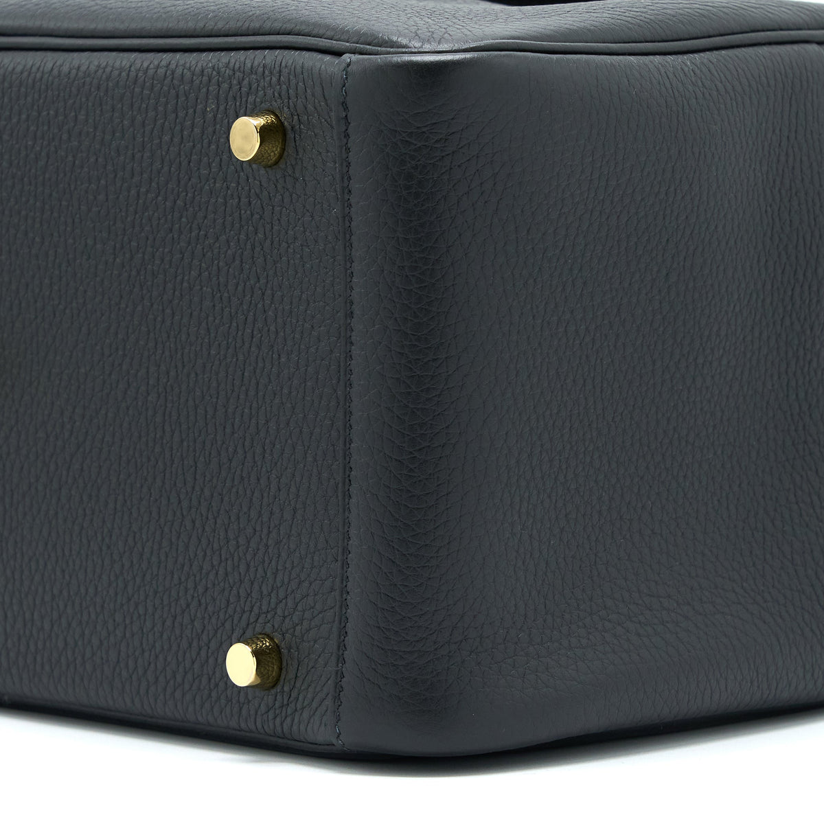Hermes Lindy 30 Clemence Black GHW