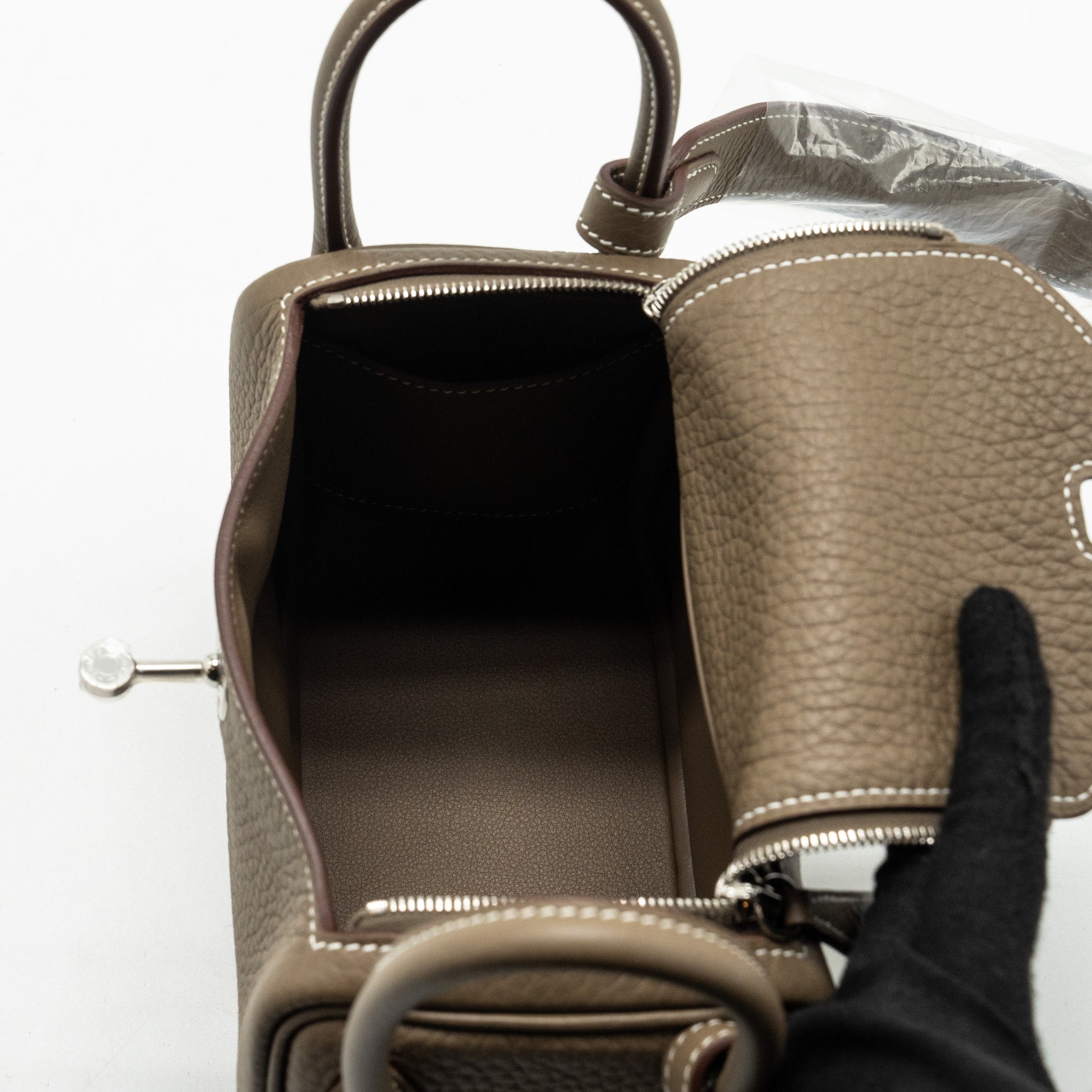 HERMES MINI LINDY II CLEMENCE ETOUPE SHW