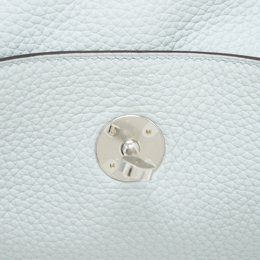 Hermes Lindy 26 Clemence Blue Pale SHW