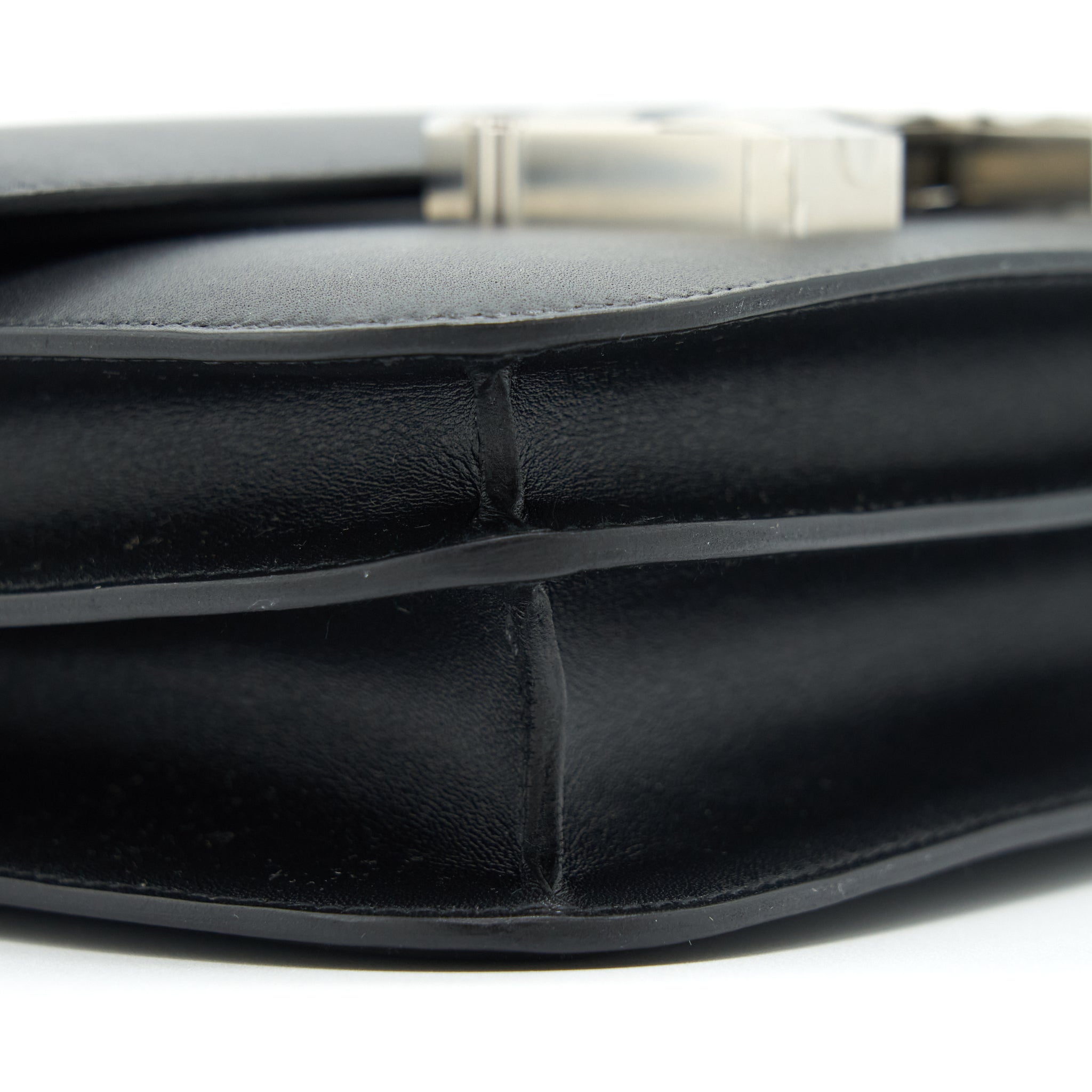 HERMES MINI CONSTANCE STUDIO DISCO LIMITED MONSIEUR LEATHER BLACK WITH SHW