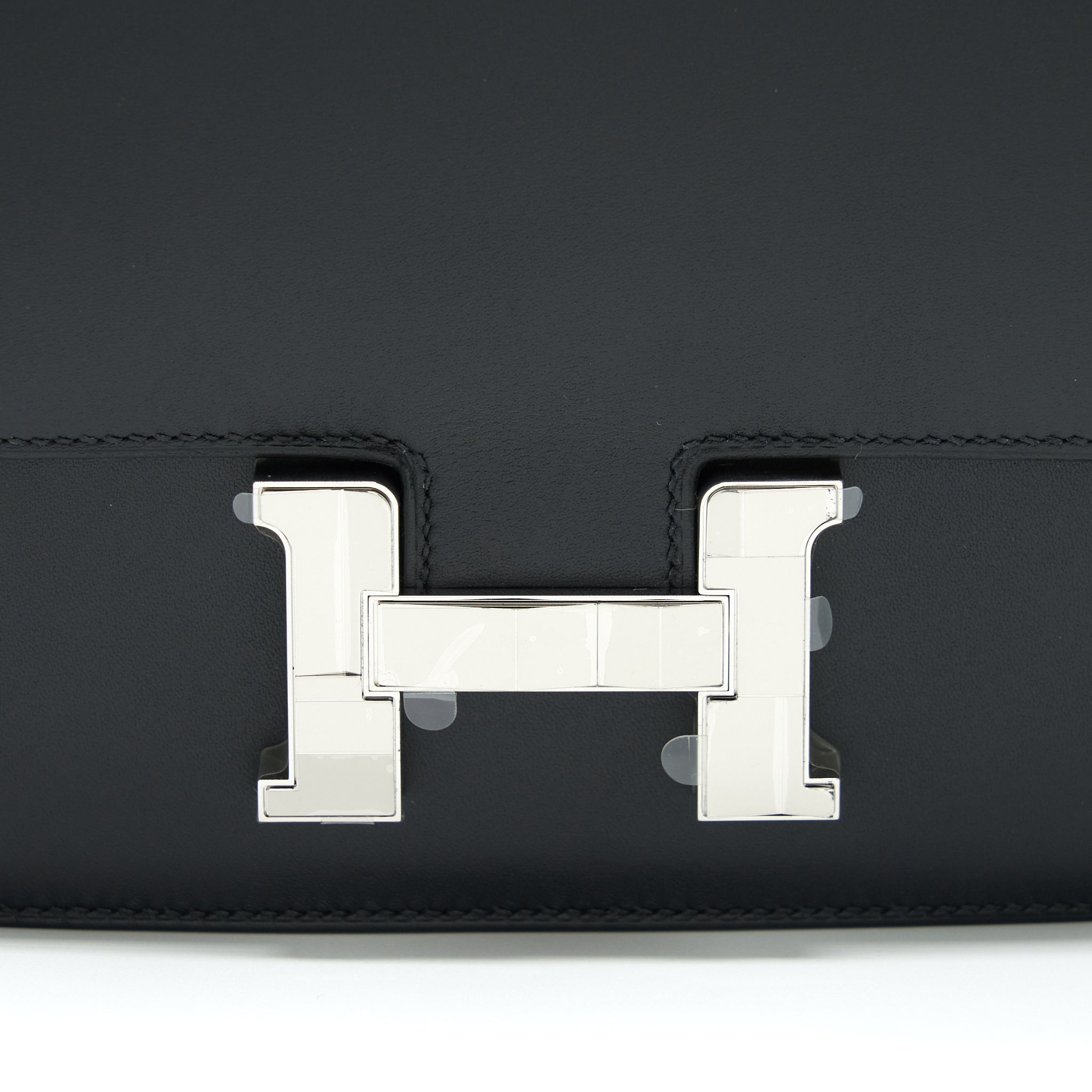 HERMES MINI CONSTANCE STUDIO DISCO LIMITED MONSIEUR LEATHER BLACK WITH SHW