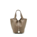 Hermes Picotin 18 Lock Bag Etoupe SHW